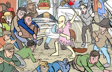 Bild ur Zak&Ting: Det dåliga äpplet